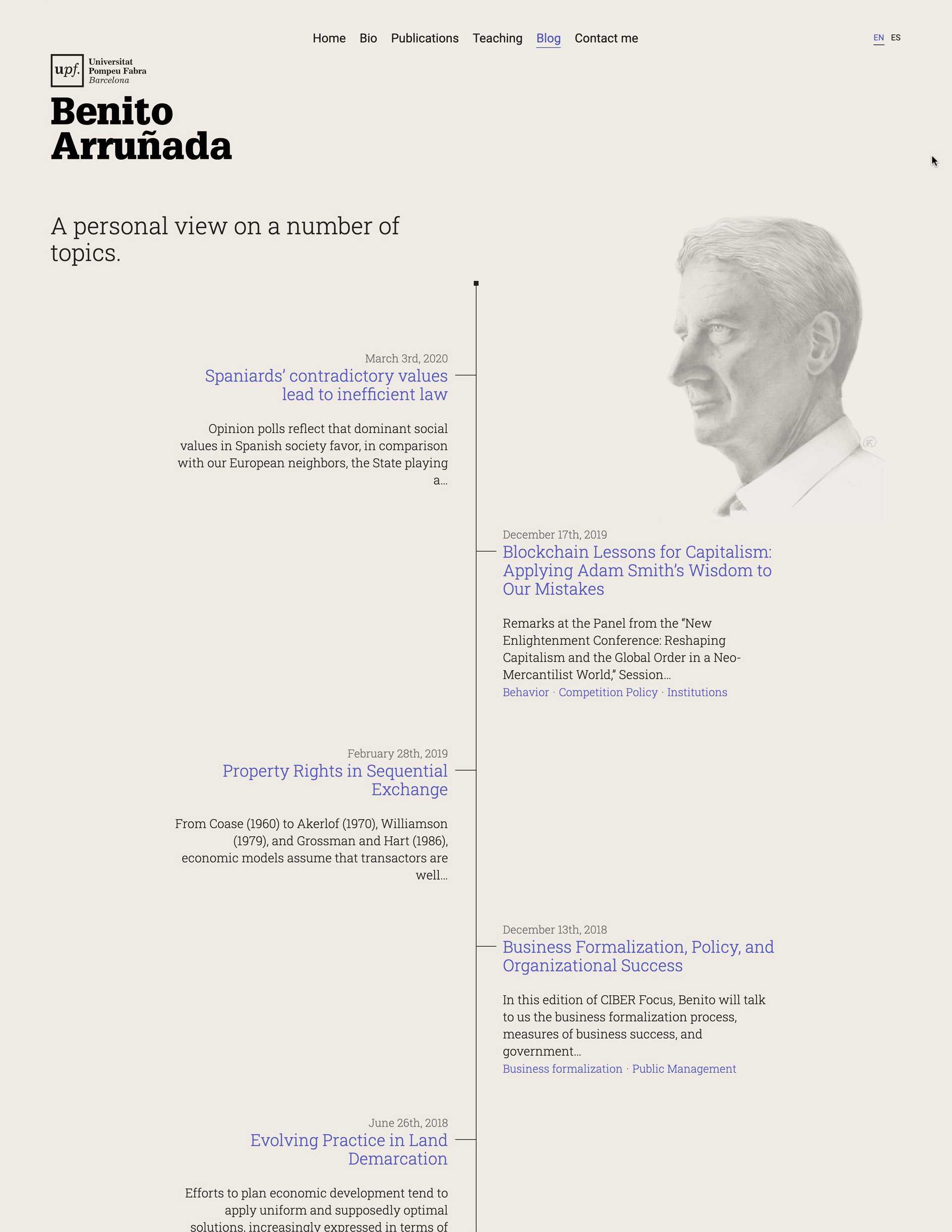 Benito Arruñada Website